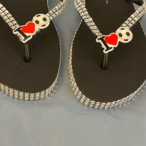 Stylish Black and White Women's Sandals